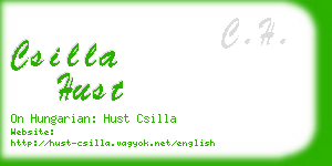 csilla hust business card